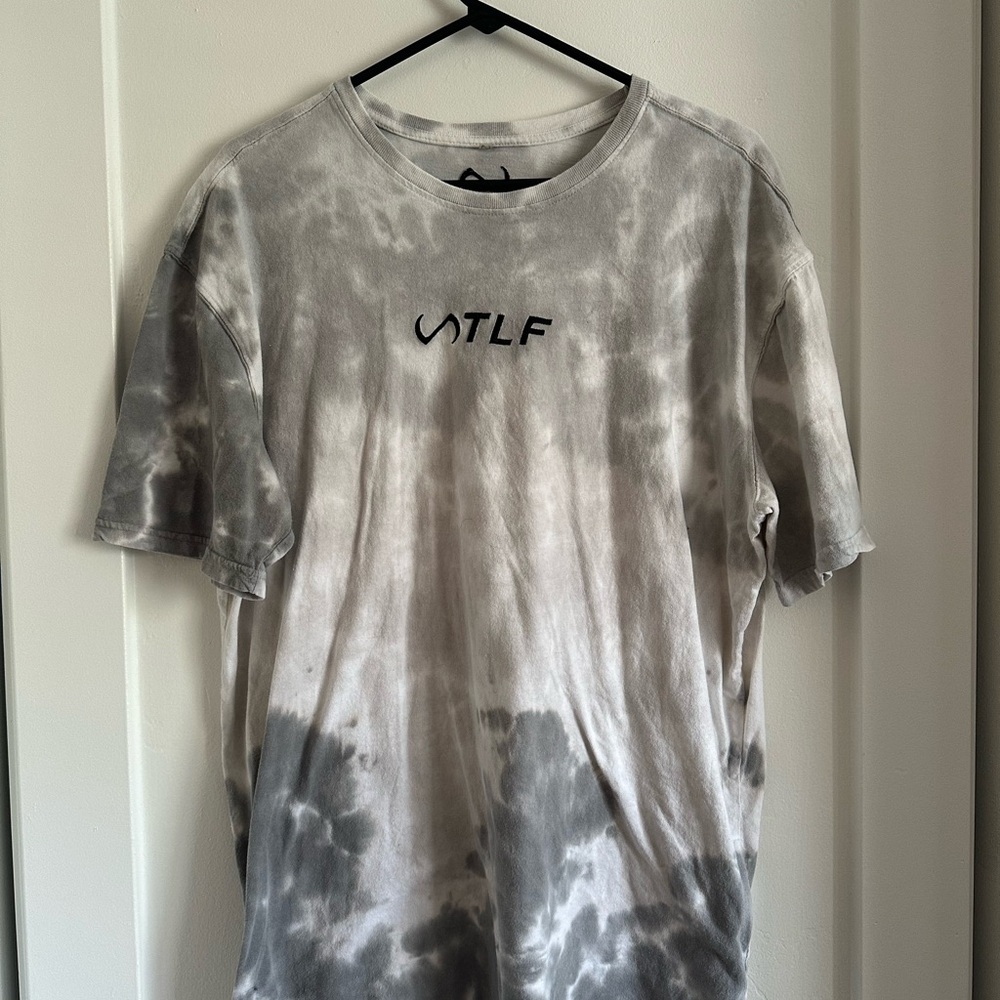 TLF Gray oversized tie dye tee